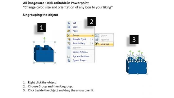 PowerPoint Layout Teamwork Lego Blocks Ppt Template