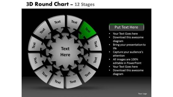 PowerPoint Layout Teamwork Round Chart Ppt Presentation Designs