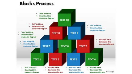 PowerPoint Layouts Blocks Process Business Ppt Templates