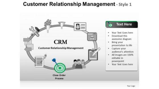 PowerPoint Layouts Business Competition Customer Relationship Management Ppt Process