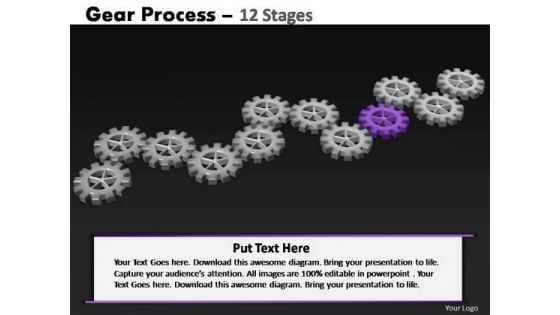 PowerPoint Layouts Business Gears Process Ppt Themes