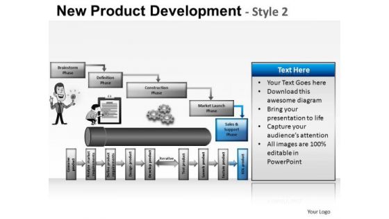 PowerPoint Layouts Business Leadership New Product Development Ppt Layouts