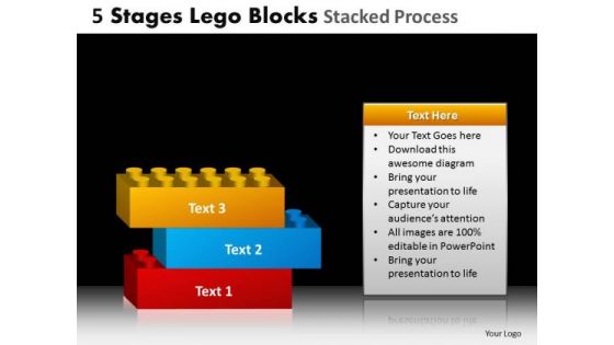 PowerPoint Layouts Business Lego Blocks Ppt Layouts