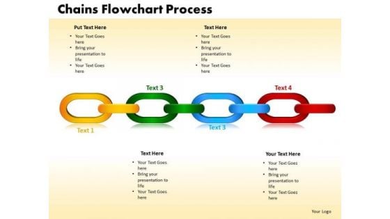 PowerPoint Layouts Chains Flowchart Process Company Ppt Design