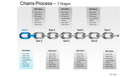 PowerPoint Layouts Chart Chains Process Ppt Layout