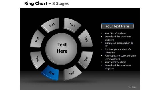 PowerPoint Layouts Chart Donut With Core Ppt Design