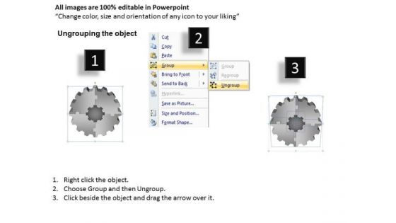PowerPoint Layouts Chart Gears Process Ppt Backgrounds
