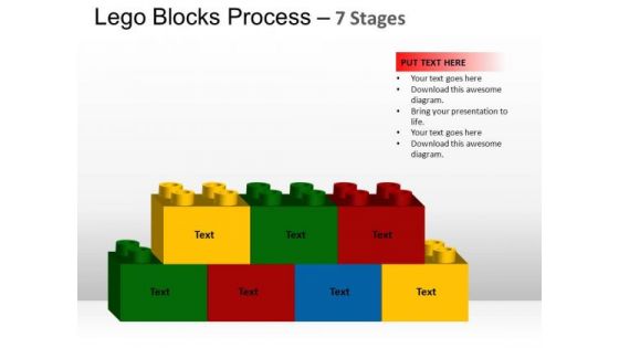 PowerPoint Layouts Chart Lego Blocks Ppt Slides