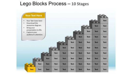 PowerPoint Layouts Chart Lego Blocks Ppt Template