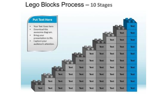 PowerPoint Layouts Chart Lego Blocks Ppt Templates