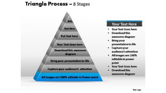 PowerPoint Layouts Chart Triangle Process Ppt Presentation