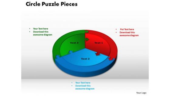 PowerPoint Layouts Circle Puzzle Pieces Business Ppt Slide Designs