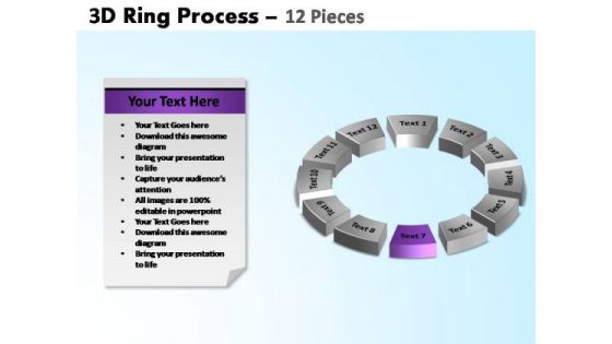 PowerPoint Layouts Circular Chart Ring Process Ppt Slide