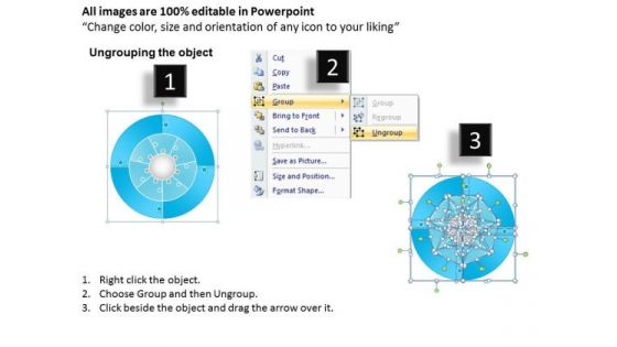 PowerPoint Layouts Circular Puzzle Process Diagram Ppt Theme