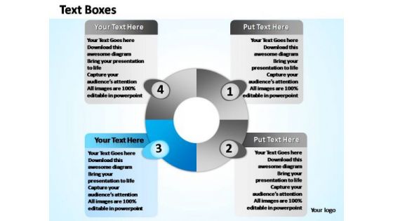 PowerPoint Layouts Company Four Process Ppt Presentation