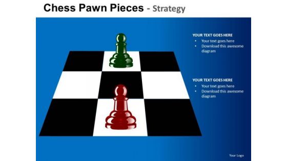 PowerPoint Layouts Company Growth Chess Pawn Ppt Presentation