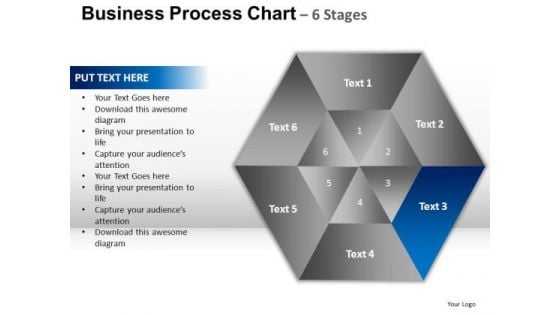 PowerPoint Layouts Company Hexagon Pie Chart Ppt Design