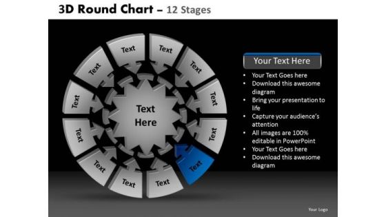 PowerPoint Layouts Company Round Chart Ppt Backgrounds