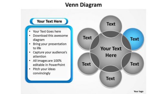 PowerPoint Layouts Company Venn Diagram Ppt Design