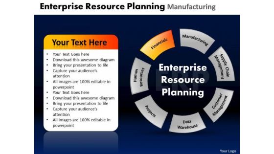 PowerPoint Layouts Diagram Enterprise Resource Ppt Process