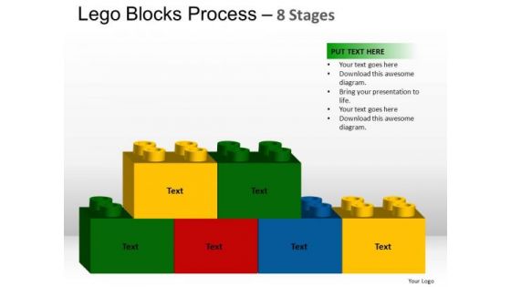 PowerPoint Layouts Diagram Lego Blocks Ppt Backgrounds