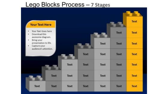 PowerPoint Layouts Diagram Lego Blocks Ppt Template