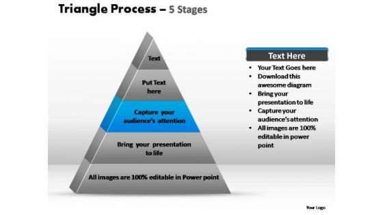 PowerPoint Layouts Diagram Triangle Process Ppt Template