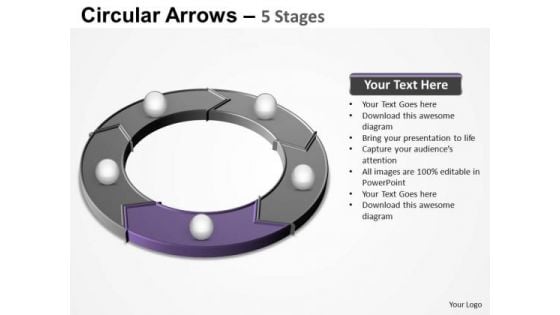 PowerPoint Layouts Download Circular Arrows Ppt Slides