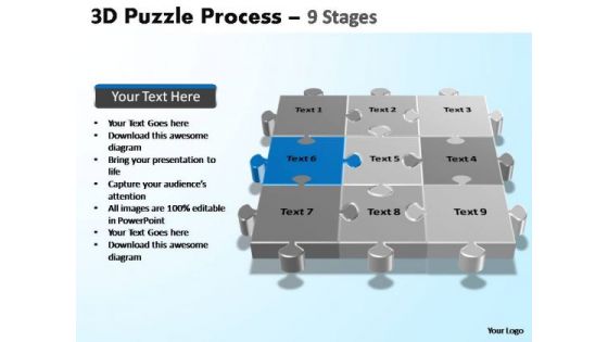 PowerPoint Layouts Download Puzzle Process Ppt Designs