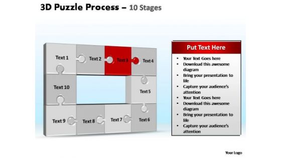 PowerPoint Layouts Download Puzzle Process Ppt Template