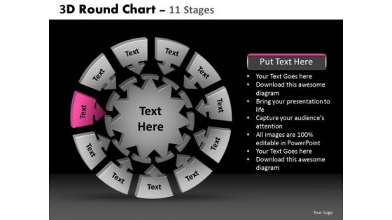 PowerPoint Layouts Download Round Chart Ppt Template