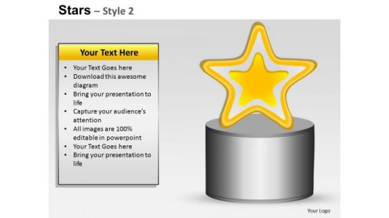 PowerPoint Layouts Download Stars Ppt Process