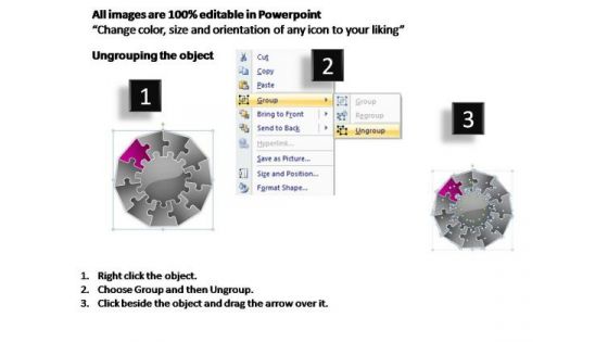 PowerPoint Layouts Editable Multiple Jigsaw Ppt Template