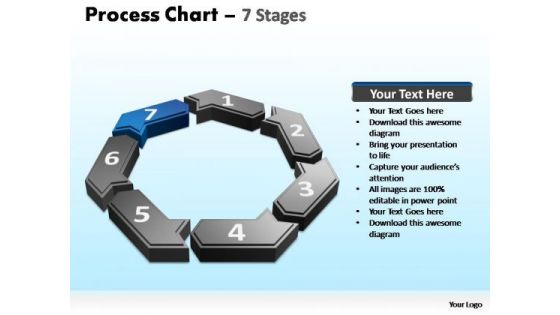 PowerPoint Layouts Editable Process Chart Ppt Slide