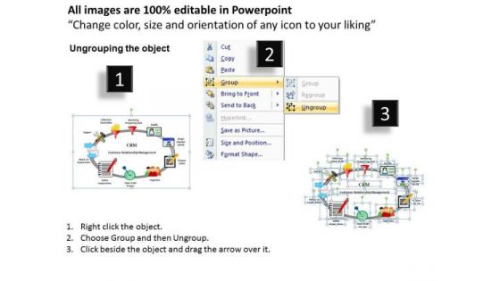 PowerPoint Layouts Education Customer Relationship Management Ppt Process