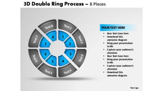 PowerPoint Layouts Education Double Ring Ppt Template