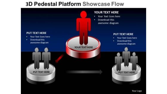 PowerPoint Layouts Education Pedestal Platform Showcase Ppt Slides