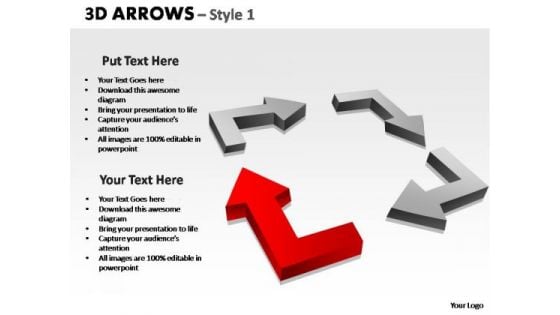 PowerPoint Layouts Growth Arrows Ppt Template