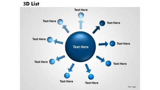 PowerPoint Layouts Growth Bulleted List Ppt Template