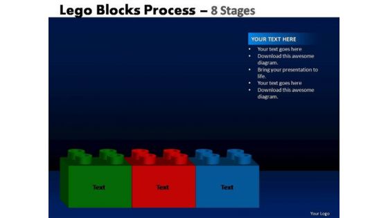 PowerPoint Layouts Growth Lego Blocks Ppt Theme