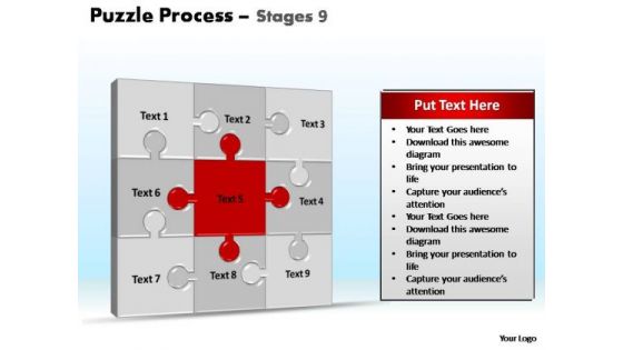 PowerPoint Layouts Growth Puzzle Process Ppt Presentation