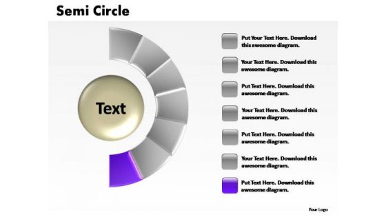PowerPoint Layouts Growth Semi Circle Ppt Design Slides