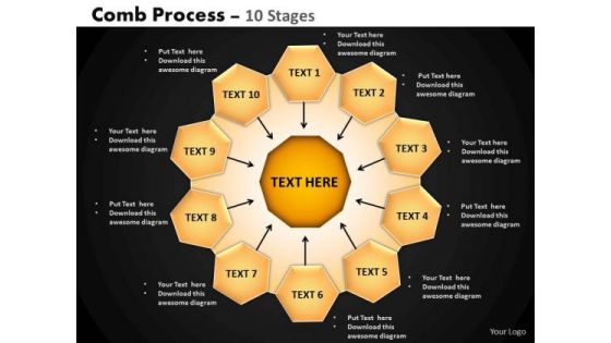 PowerPoint Layouts Image Hub And Spokes Process Ppt Template