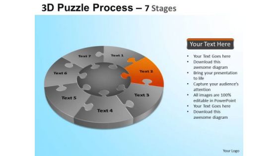 PowerPoint Layouts Image Jigsaw Pie Chart Ppt Slide Designs