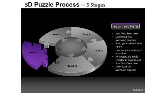 PowerPoint Layouts Image Pie Chart Puzzle Process Ppt Slides