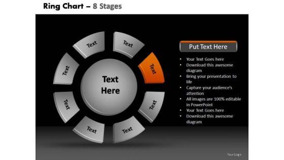 PowerPoint Layouts Leadership Donut With Core Ppt Designs