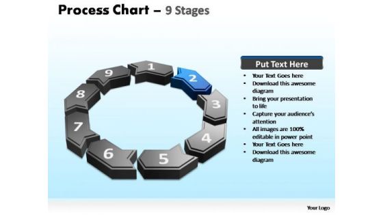 PowerPoint Layouts Leadership Process Chart Ppt Slides