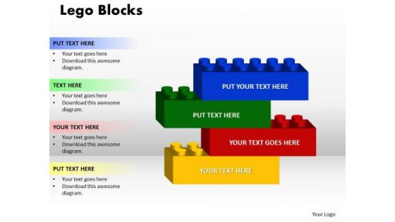 PowerPoint Layouts Lego Blocks Business Ppt Themes