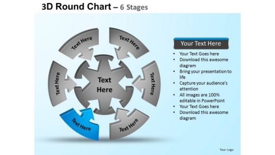 PowerPoint Layouts Marketing Round Process Flow Chart Ppt Backgrounds