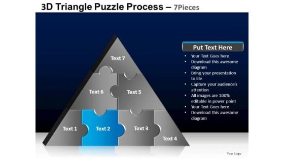 PowerPoint Layouts Marketing Triangle Puzzle Ppt Presentation